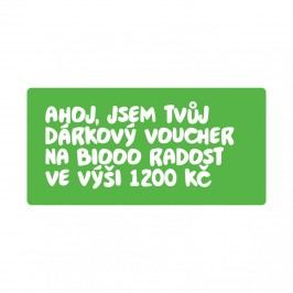 Biooo Dárkový voucher 1200 Kč 1 ks