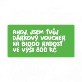 Biooo Dárkový voucher 800 Kč 1 ks
