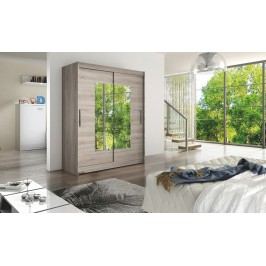 Smartshop WESTA III šatní skříň s posuvnými dveřmi, dub lanýžový DOPRODEJ lamino