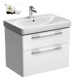 Skříňka s umyvadlem Kolo Kolo 75 cm, bílá lesklá SIKONKOT75BL