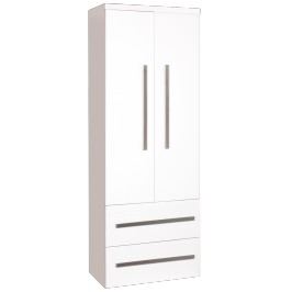 Vysoká skříňka Naturel Cube Way 60 cm, bílá CUBE2V60B