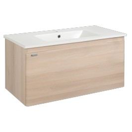 Skříňka s umyvadlem Naturel Ancona 75 cm, akácie ANCONA75DV