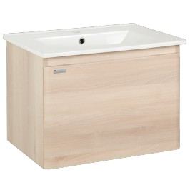 Skříňka s umyvadlem Naturel Ancona 60 cm, akácie ANCONA60DV