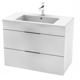 Skříňka s umyvadlem Jika Plan 80 cm, bílá H4537621763001