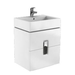 Skříňka pod umyvadlo Kolo Twins 60 cm, bílá lesklá 89492000