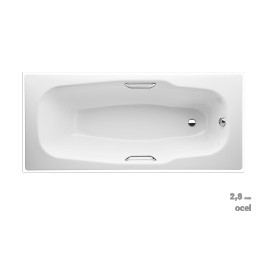 Vana Jika Garda 180x80 cm, smaltovaná ocel 2,8 mm, 210 l SIKOVJPR180