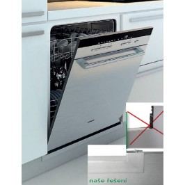 Výřez soklu myčka 60cm AL broušený VYREZMAL60