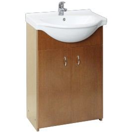 Skříňka s umyvadlem Multi Simple 55 cm, ořech SIMPLE55OR