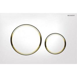 Geberit Sigma20 bílá/pozlacená/bílá 115.882.KK.1
