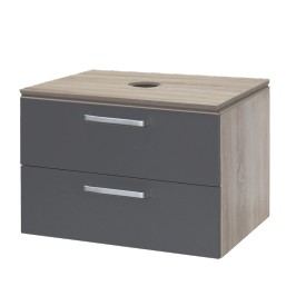 Skříňka pod umyvadlo Naturel Vario Dekor 69 cm, grafit VARIODESK75ZDBGL