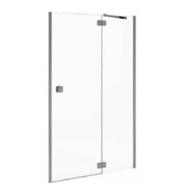 Jika Cubito Pure sprchové dveře jednokřídlé bezrámové s pevným segmentem 100/195cm, pravé, transparentní sklo s Jika perla Glass H2544250026681