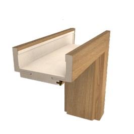 Obložková zárubeň NATUREL, 60 cm, levá, jilm, O4J60L